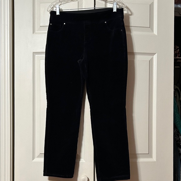 Kim Rogers sz 6P Straight Women's Black Corduroys w/Tummy Control - Picture 1 of 8